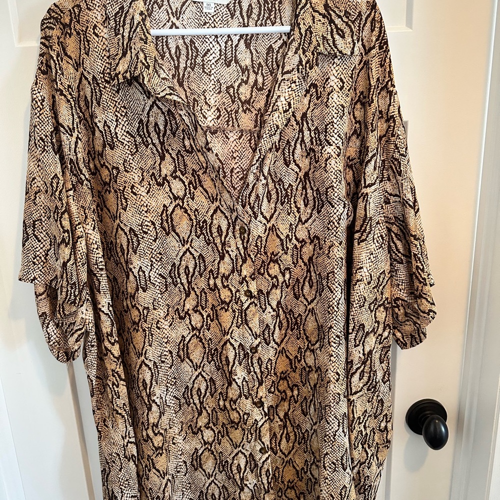 Snake Print Women's Top